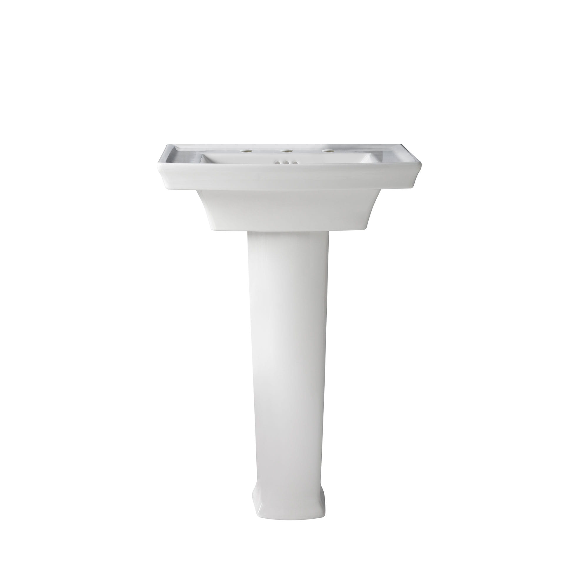 Wyatt® Pedestal Sink Top, 3-Hole with Pedestal Leg